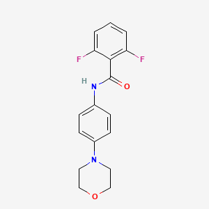 molecular formula C17H16F2N2O2 B2407222 2,6-difluoro-N-(4-morpholinophenyl)benzenecarboxamide CAS No. 250714-84-2