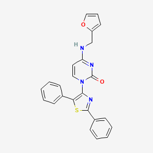 1-(2,5-diphenylthiazol-4-yl)-4-((furan-2-ylmethyl)amino)pyrimidin-2(1H)-one