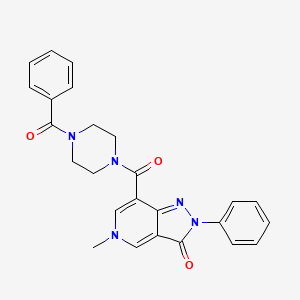 7-(4-benzoylpiperazine-1-carbonyl)-5-methyl-2-phenyl-2H-pyrazolo[4,3-c]pyridin-3(5H)-one