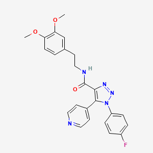 N-(2,5-dimethoxyphenyl)-4-[4-methyl-5-(pyrrolidin-1-ylcarbonyl)-1,3-thiazol-2-yl]thiophene-2-sulfonamide