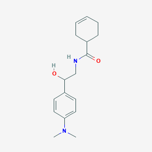 N-(2-(4-(dimethylamino)phenyl)-2-hydroxyethyl)cyclohex-3-enecarboxamide