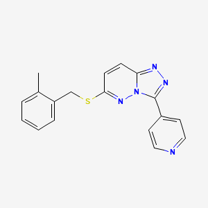 6-[(2-Methylphenyl)methylsulfanyl]-3-pyridin-4-yl-[1,2,4]triazolo[4,3-b]pyridazine