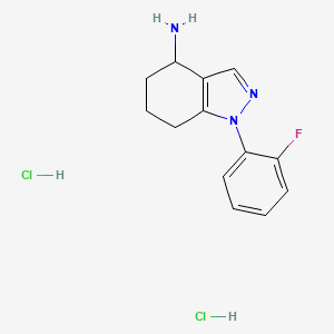 1-(2-Fluorophenyl)-4,5,6,7-tetrahydroindazol-4-amine;dihydrochloride