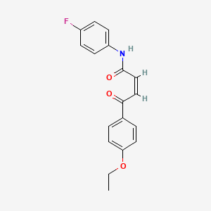4-(4-ethoxyphenyl)-N-(4-fluorophenyl)-4-oxo-2-butenamide