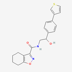 N-{2-hydroxy-2-[4-(thiophen-3-yl)phenyl]ethyl}-4,5,6,7-tetrahydro-1,2-benzoxazole-3-carboxamide