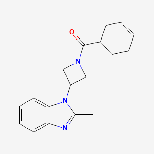 Cyclohex-3-en-1-yl-[3-(2-methylbenzimidazol-1-yl)azetidin-1-yl]methanone
