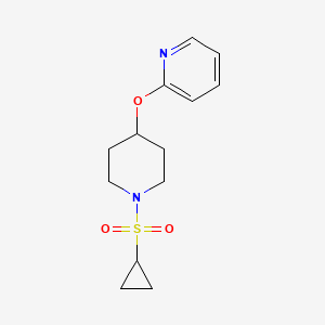 2-((1-(Cyclopropylsulfonyl)piperidin-4-yl)oxy)pyridine