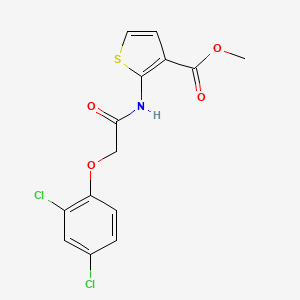 molecular formula C14H11Cl2NO4S B2407310 2-(2-(2,4-二氯苯氧基)乙酰氨基)噻吩-3-羧酸甲酯 CAS No. 888412-97-3