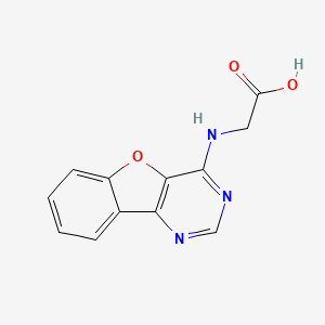 molecular formula C12H9N3O3 B2407314 (Benzo[4,5]furo[3,2-d]pyrimidin-4-ylamino)-acetic acid CAS No. 326009-17-0