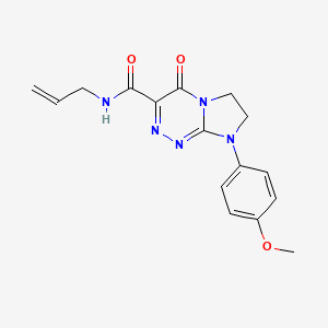 molecular formula C16H17N5O3 B2407315 N-allyl-8-(4-methoxyphenyl)-4-oxo-4,6,7,8-tetrahydroimidazo[2,1-c][1,2,4]triazine-3-carboxamide CAS No. 946311-18-8