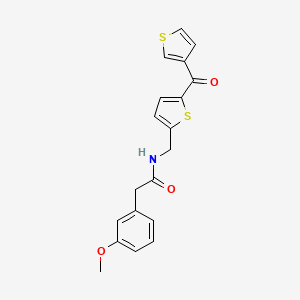 2-(3-methoxyphenyl)-N-((5-(thiophene-3-carbonyl)thiophen-2-yl)methyl)acetamide