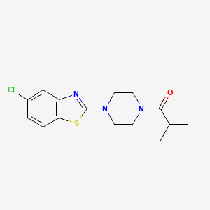 5-Chloro-2-(4-isobutyrylpiperazin-1-yl)-4-methyl-1,3-benzothiazole