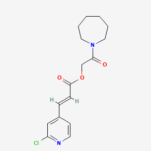 [2-(Azepan-1-yl)-2-oxoethyl] (E)-3-(2-chloropyridin-4-yl)prop-2-enoate