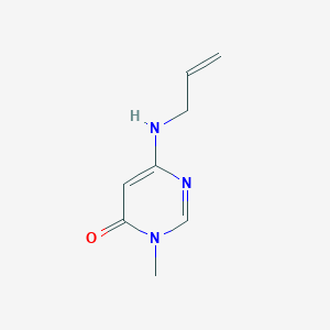 molecular formula C8H11N3O B2407347 6-(烯丙氨基)-3-甲基嘧啶-4(3H)-酮 CAS No. 2309734-60-7