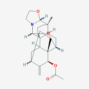molecular formula C24H33NO4 B240735 Spiramine A CAS No. 114531-28-1