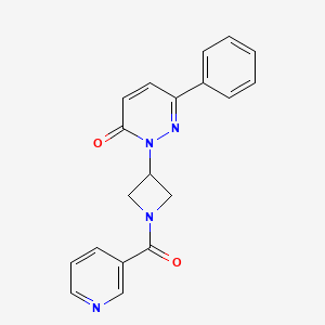 6-Phenyl-2-[1-(pyridine-3-carbonyl)azetidin-3-yl]pyridazin-3-one