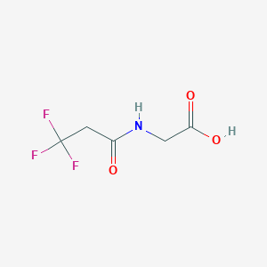 molecular formula C5H6F3NO3 B2407352 2-(3,3,3-三氟丙酰氨基)乙酸 CAS No. 923972-81-0