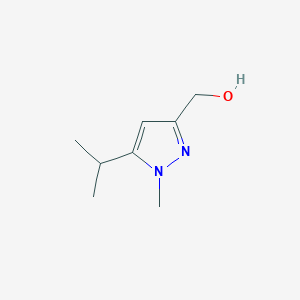 molecular formula C8H14N2O B2407355 (5-Isopropyl-1-methyl-1H-pyrazol-3-yl)methanol CAS No. 1225882-63-2