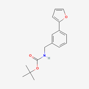 molecular formula C16H19NO3 B2407360 N-BOC 3-(furan-2-il)bencilamina CAS No. 1190222-93-5