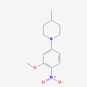 1-(3-Methoxy-4-nitro-phenyl)-4-methyl-piperidine