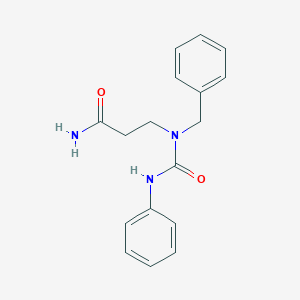 molecular formula C17H19N3O2 B240740 3-(1-Benzyl-3-phenylureido)propanamide 