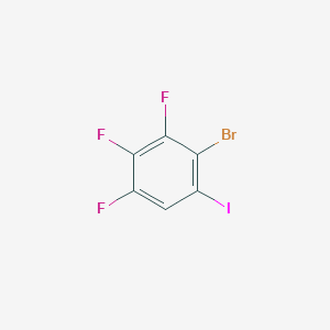 molecular formula C6HBrF3I B2407412 2-Bromo-3,4,5-trifluoroiodobenzene CAS No. 530145-58-5