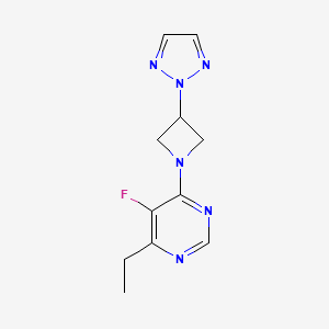 4-Ethyl-5-fluoro-6-[3-(triazol-2-yl)azetidin-1-yl]pyrimidine