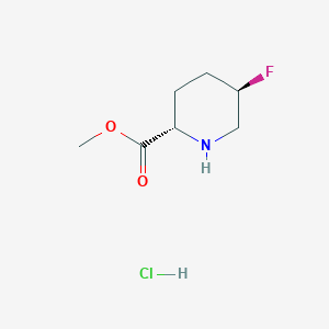 Methyl (2S,5R)-5-fluoropiperidine-2-carboxylate;hydrochloride