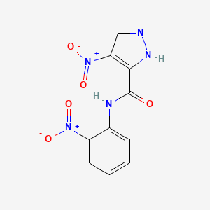 4-nitro-N-(2-nitrophenyl)-1H-pyrazole-5-carboxamide