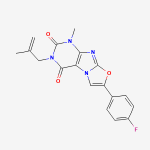 7-(4-fluorophenyl)-1-methyl-3-(2-methylallyl)oxazolo[2,3-f]purine-2,4(1H,3H)-dione