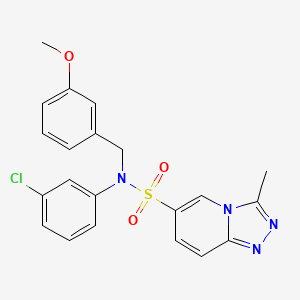 N~6~-(3-chlorophenyl)-N~6~-(3-methoxybenzyl)-3-methyl[1,2,4]triazolo[4,3-a]pyridine-6-sulfonamide