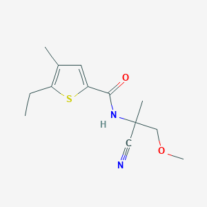 N-(2-Cyano-1-methoxypropan-2-yl)-5-ethyl-4-methylthiophene-2-carboxamide