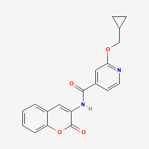 molecular formula C19H16N2O4 B2407457 2-(cyclopropylmethoxy)-N-(2-oxo-2H-chromen-3-yl)isonicotinamide CAS No. 2034244-50-1