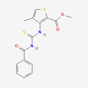 Methyl 4-methyl-3-(((phenylcarbonylamino)thioxomethyl)amino)thiophene-2-carboxylate