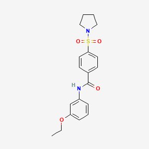 molecular formula C19H22N2O4S B2407467 Cambridge id 7149841 CAS No. 313646-32-1