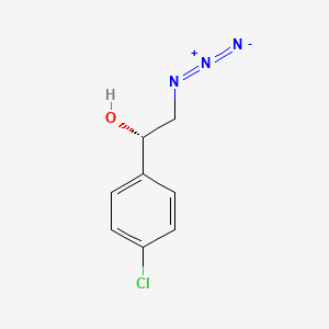molecular formula C8H8ClN3O B2407478 (S)-1-(4-氯苯基)-2-叠氮乙醇 CAS No. 297765-49-2