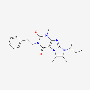 8-(sec-butyl)-1,6,7-trimethyl-3-phenethyl-1H-imidazo[2,1-f]purine-2,4(3H,8H)-dione
