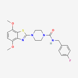 4-(4,7-dimethoxybenzo[d]thiazol-2-yl)-N-(4-fluorobenzyl)piperazine-1-carboxamide