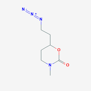 molecular formula C7H12N4O2 B2407491 6-(2-叠氮乙基)-3-甲基-1,3-恶唑烷-2-酮 CAS No. 2490413-01-7