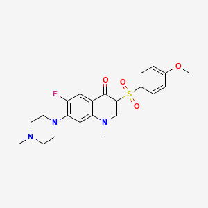 6-fluoro-3-((4-methoxyphenyl)sulfonyl)-1-methyl-7-(4-methylpiperazin-1-yl)quinolin-4(1H)-one