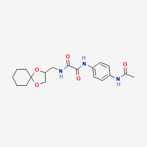 N1-(1,4-dioxaspiro[4.5]decan-2-ylmethyl)-N2-(4-acetamidophenyl)oxalamide