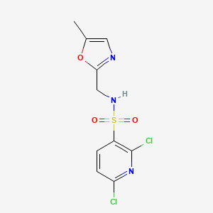 2,6-dichloro-N-[(5-methyl-1,3-oxazol-2-yl)methyl]pyridine-3-sulfonamide