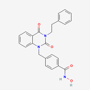 4-[[2,4-dioxo-3-(2-phenylethyl)quinazolin-1-yl]methyl]-N-hydroxybenzamide