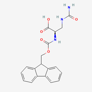 molecular formula C19H19N3O5 B2407522 Fmoc-D-Alb-OH CAS No. 1932248-63-9