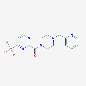 [4-(Pyridin-2-ylmethyl)piperazin-1-yl]-[4-(trifluoromethyl)pyrimidin-2-yl]methanone