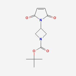 molecular formula C12H16N2O4 B2407545 Tert-butyl 3-(2,5-dioxopyrrol-1-yl)azetidine-1-carboxylate CAS No. 2445793-17-7