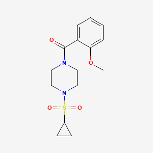 (4-(Cyclopropylsulfonyl)piperazin-1-yl)(2-methoxyphenyl)methanone