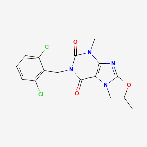 3-(2,6-dichlorobenzyl)-1,7-dimethyloxazolo[2,3-f]purine-2,4(1H,3H)-dione