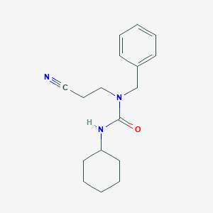 molecular formula C17H23N3O B240756 N-benzyl-N-(2-cyanoethyl)-N'-cyclohexylurea 