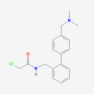 molecular formula C18H21ClN2O B2407561 2-Chloro-N-[[2-[4-[(dimethylamino)methyl]phenyl]phenyl]methyl]acetamide CAS No. 2411307-84-9